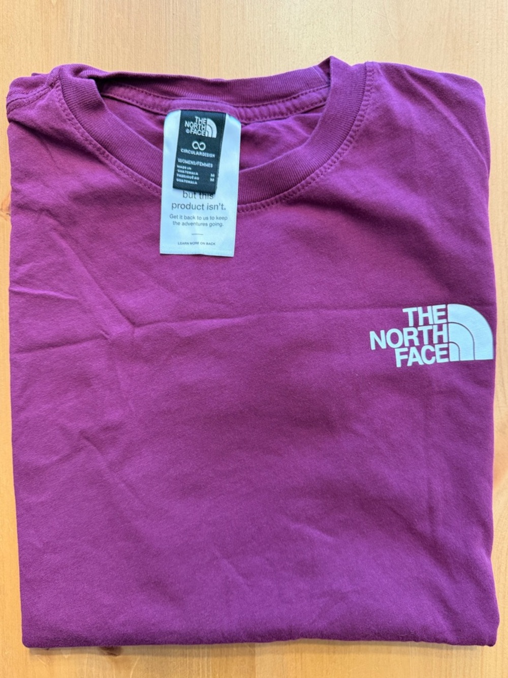 The North Face Short Sleeve Tee in Purple with White Logo